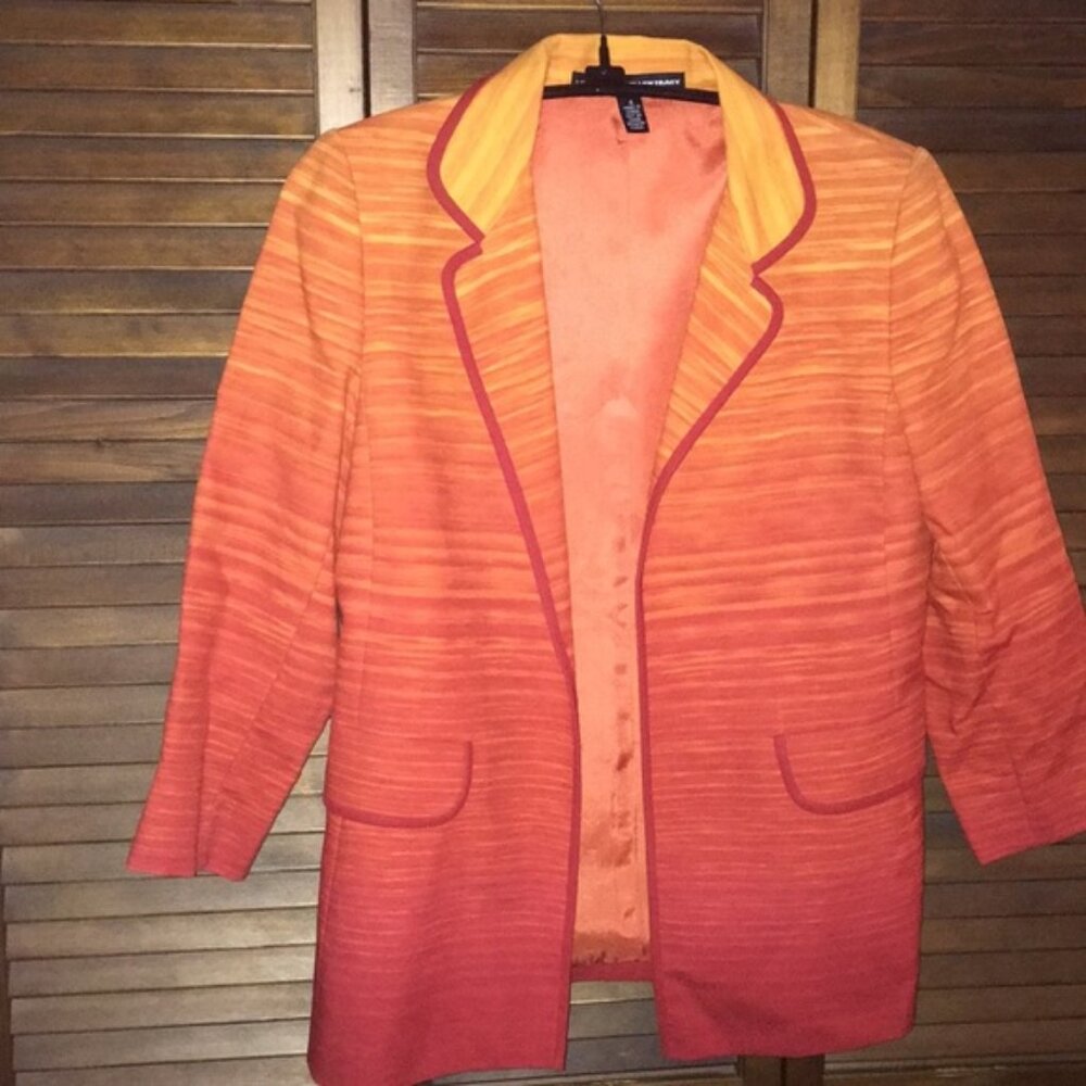 Linda Allard Ellen Tracy Sunset Open Jacket